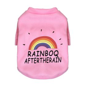 New Dog Pet Clothing Sweater Fleece-lined (Option: Rainbow Pink-XS)