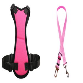 Car Seat Belts For Pets (Option: RoseÂ Red-XL)