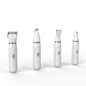 Pet Shaver 4 In 1 Suit Electric (Option: Four In One-White)