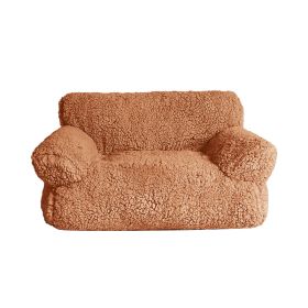 Cotton Velvet Removable And Washable Multi-color For Cats And Dogs Sofa Nest (Option: Caramel Coffee-3XL)