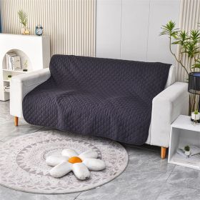 Pet Warm Waterproof Brushed Sofa Cushion (Option: Black-210x210cm)