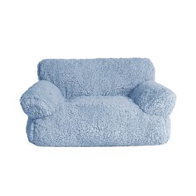 Cotton Velvet Removable And Washable Multi-color For Cats And Dogs Sofa Nest (Option: Morandi Blue-3XL)