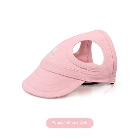 Pet Outdoor Supplies Puppy Peaked Baseball Cap (Option: Pink-M)