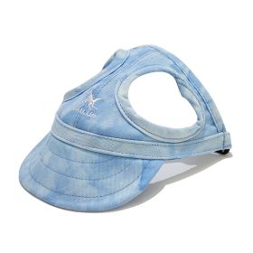 Pet Outdoor Supplies Puppy Peaked Baseball Cap (Option: Cloud Blue-M)